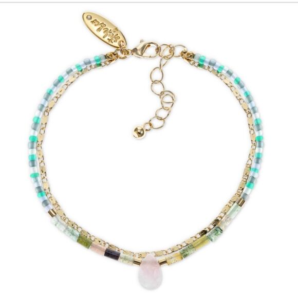 Style & Co Gold-Tone Mixed Bead Double-Row Bracelet - Picture 1 of 2